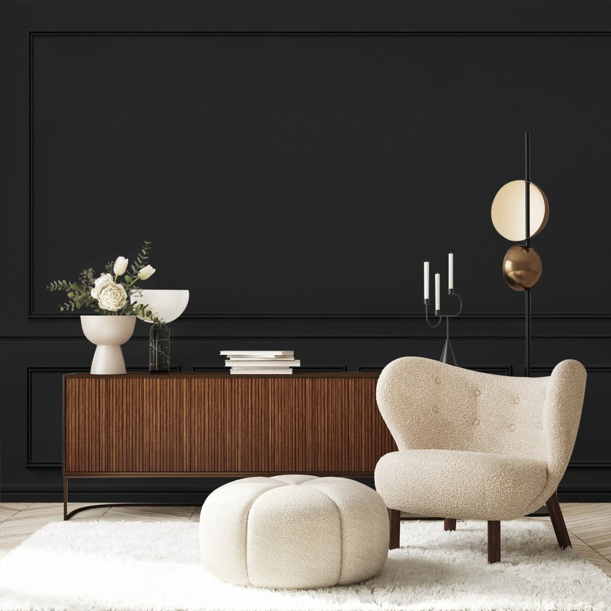 Les Dominotiers Lucien Charcoal Wandpaneel DOM 2022 - LAB COLOUR THE WORLD