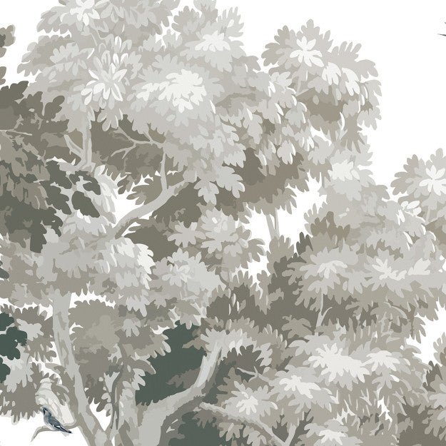 Les Dominotiers Misty forest olive Behang DOM 5109 - LAB COLOUR THE WORLD