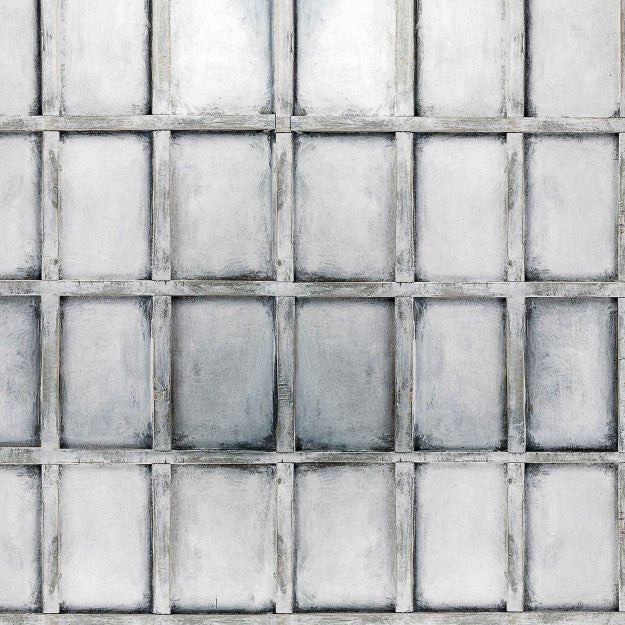 Les Dominotiers Old White Wooden Blanc Et Gris Behang DOM 427 - LAB COLOUR THE WORLD