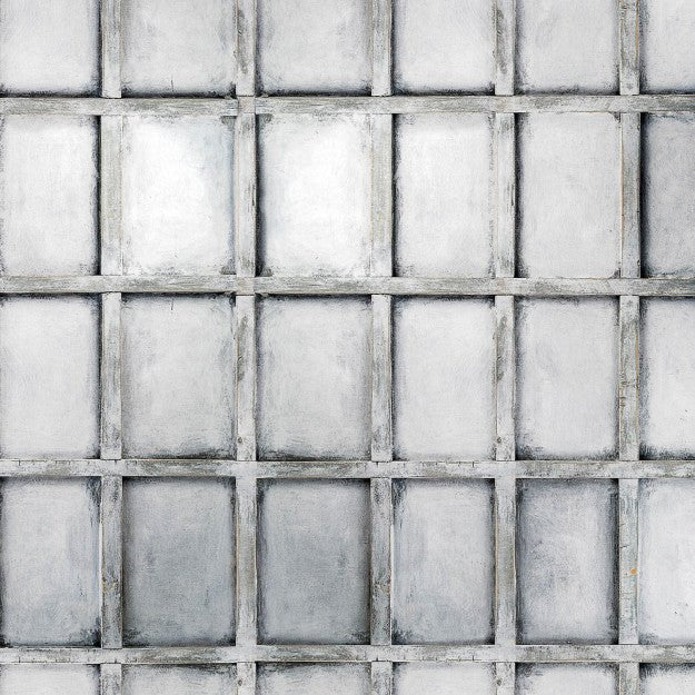 Les Dominotiers Old White Wooden Blanc Et Gris Behang DOM 427 - LAB COLOUR THE WORLD