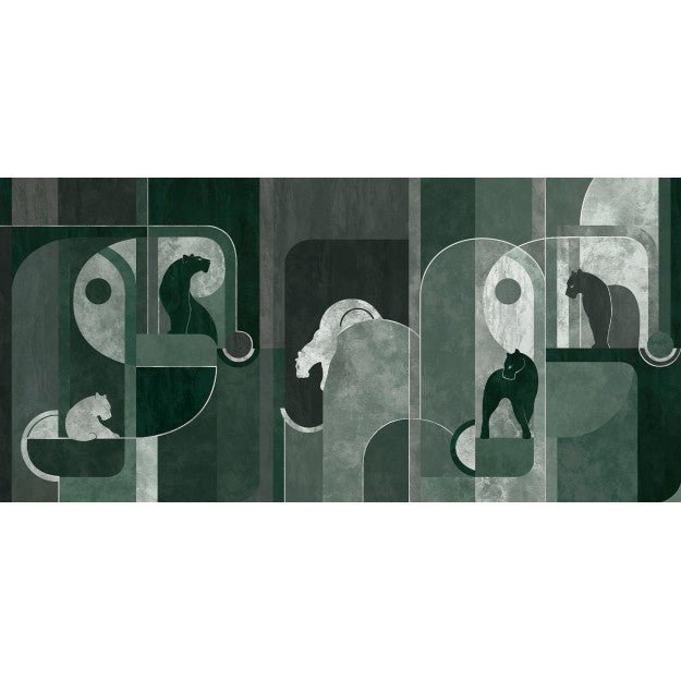 Les Dominotiers Panthera Argent Behang DOM 4002 - LAB COLOUR THE WORLD