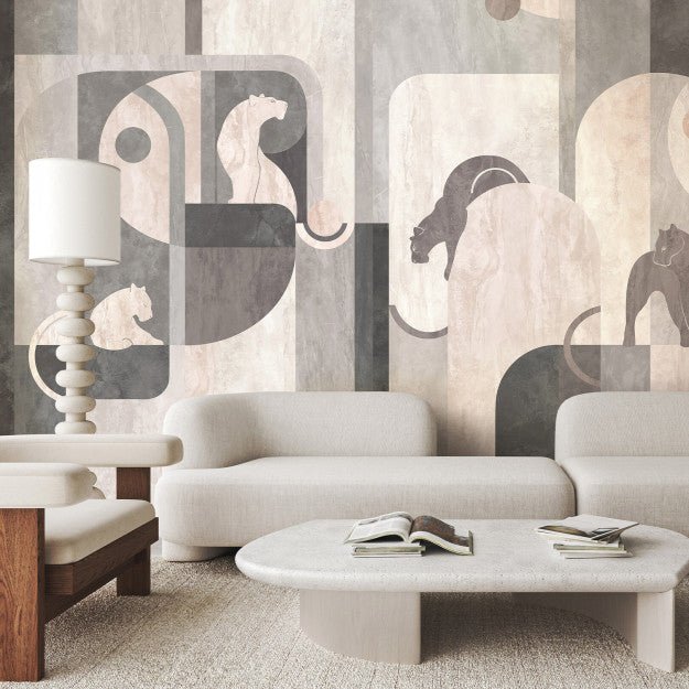 Les Dominotiers Panthera Blush Behang DOM 4001 - LAB COLOUR THE WORLD