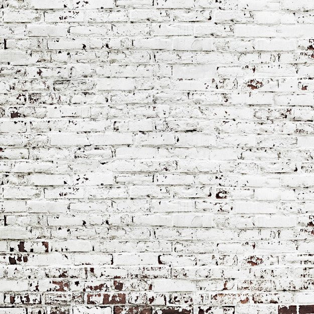 Les Dominotiers Rough Brick Wall Blanc Behang DOM 407 - LAB COLOUR THE WORLD