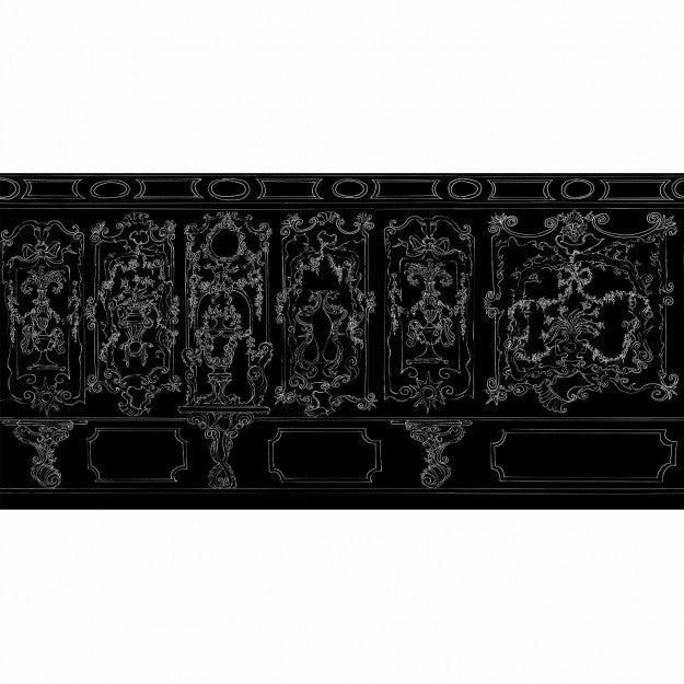 Les Dominotiers Suite Ducale Noir Behang DOM 189-3 - LAB COLOUR THE WORLD