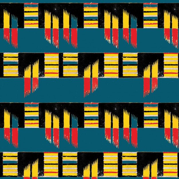 Les Dominotiers Suku Noir Behang DOM 167-2 - LAB COLOUR THE WORLD