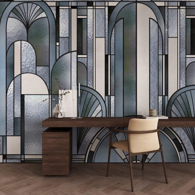 Les Dominotiers Vitrail Behang DOM 4016 - LAB COLOUR THE WORLD