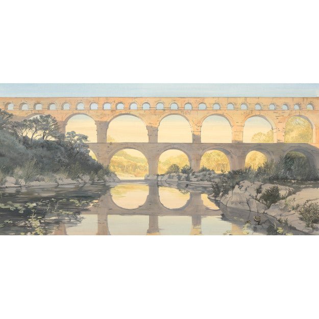 Les Dominotiers Vue sur le pont Behang DOM 5003 - LAB COLOUR THE WORLD