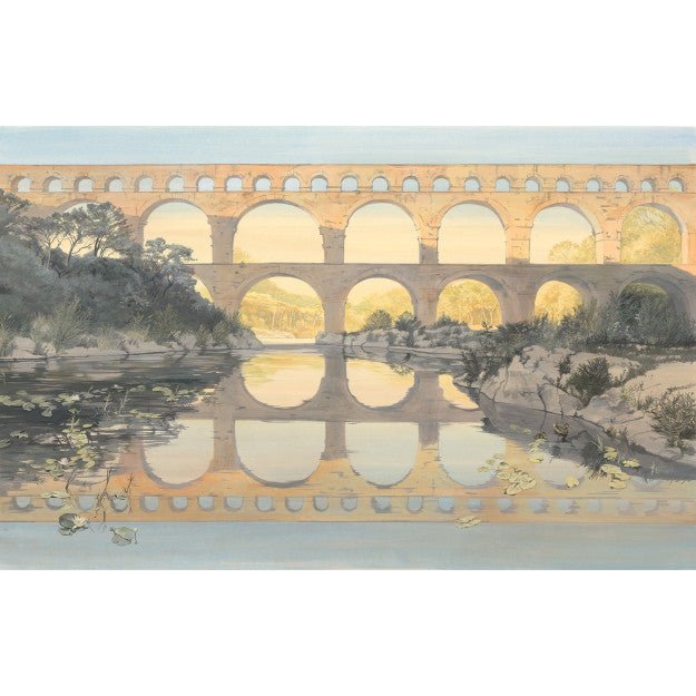Les Dominotiers Vue sur le pont Behang DOM 5003 - LAB COLOUR THE WORLD