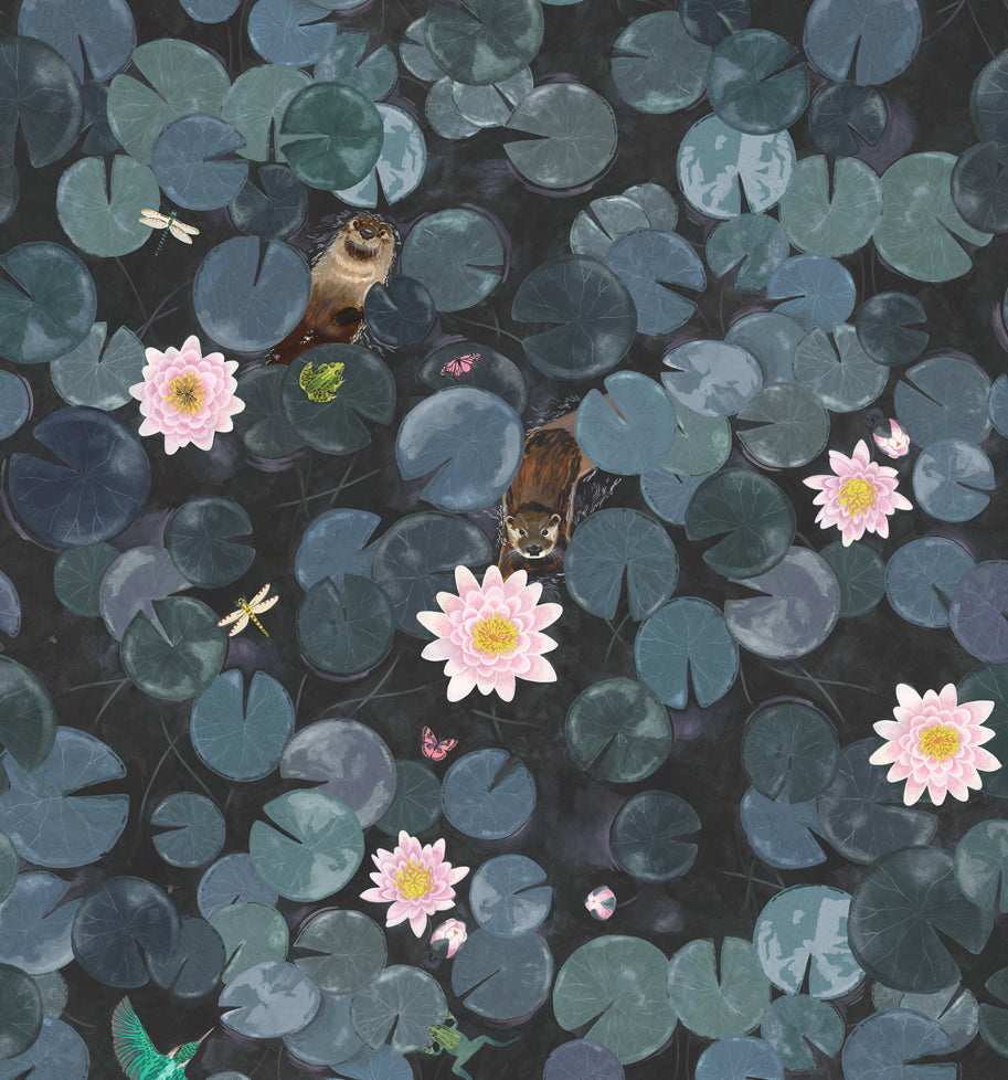 Little Greene Lily Pads Behang 0234LPHICKS - LAB COLOUR THE WORLD