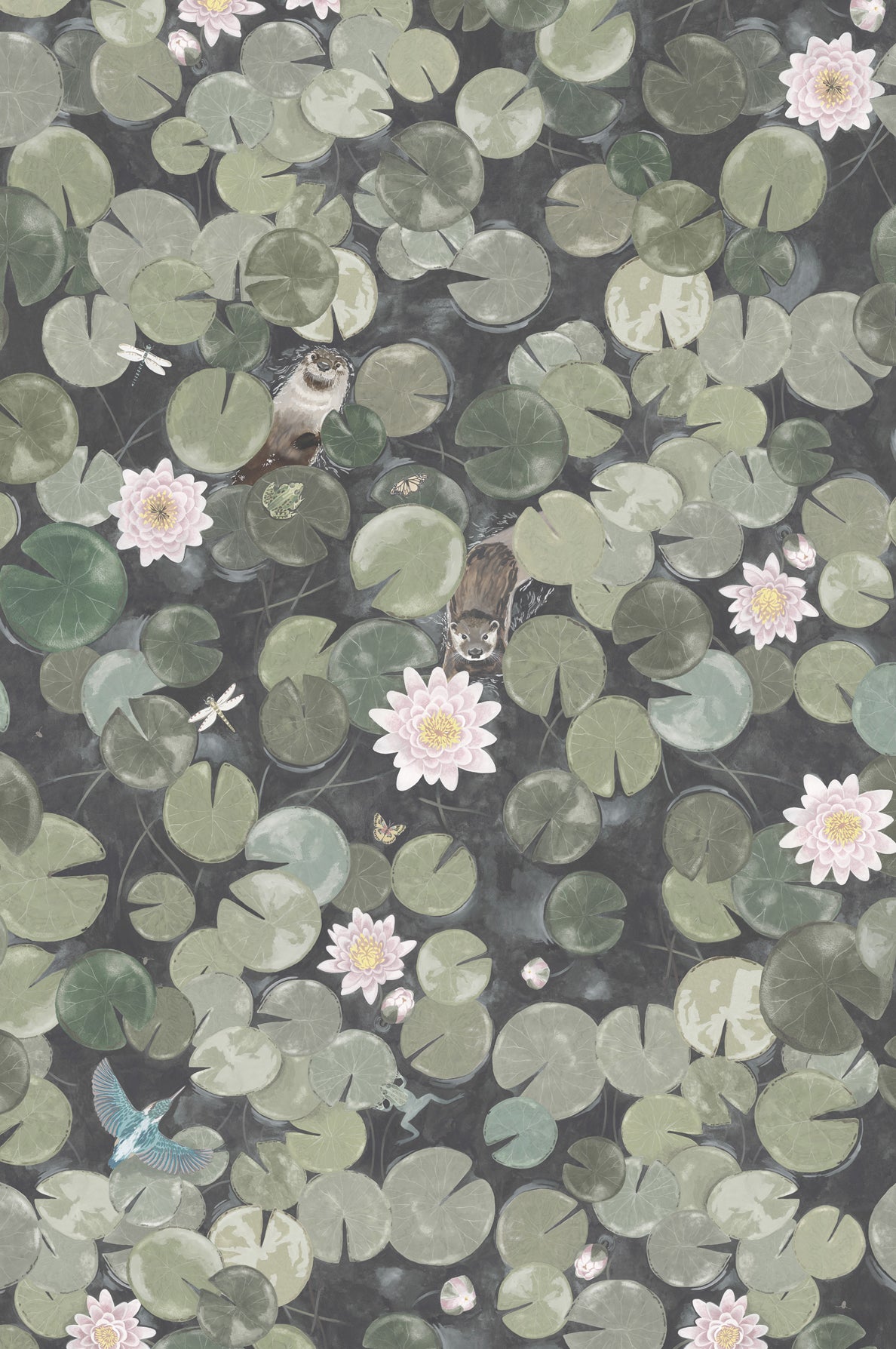 Little Greene Lily Pads Behang 0234LPNORMA - LAB COLOUR THE WORLD