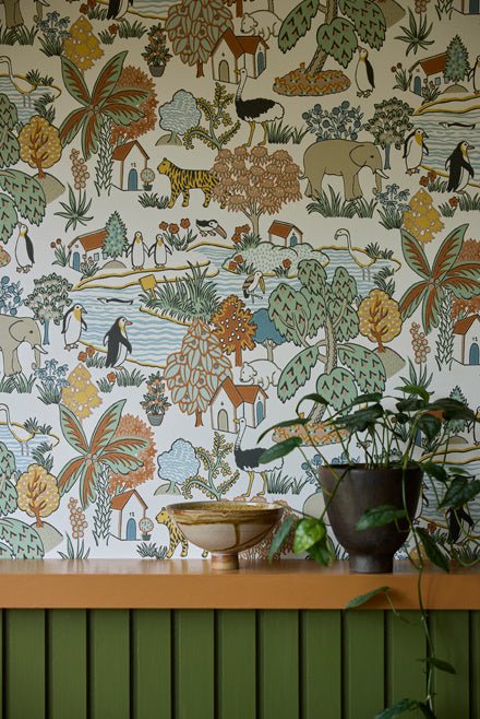 Little Greene Animal Kingdom Behang 0231ANPEAZZ - LAB COLOUR THE WORLD