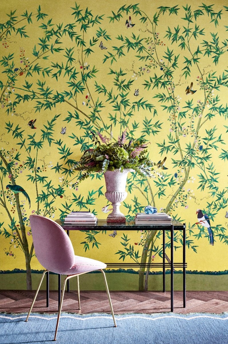 Little Greene Belton Scenic Behang 0245BSSUNB1 - LAB COLOUR THE WORLD