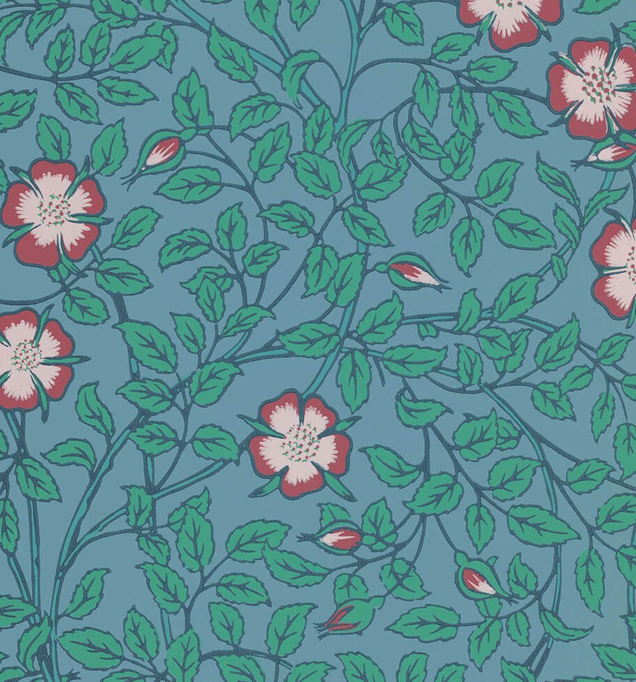 Little Greene Briar Rose Behang 0263BRMARIN - LAB COLOUR THE WORLD