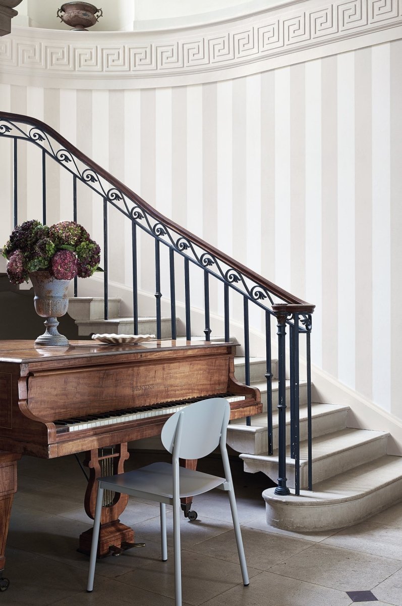 Little Greene Broad Stripe Behang 0286BSICING - LAB COLOUR THE WORLD