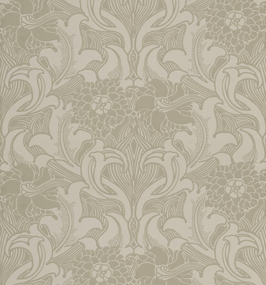 Little Greene Dahlia Scroll Behang 0263DAFRENC - LAB COLOUR THE WORLD