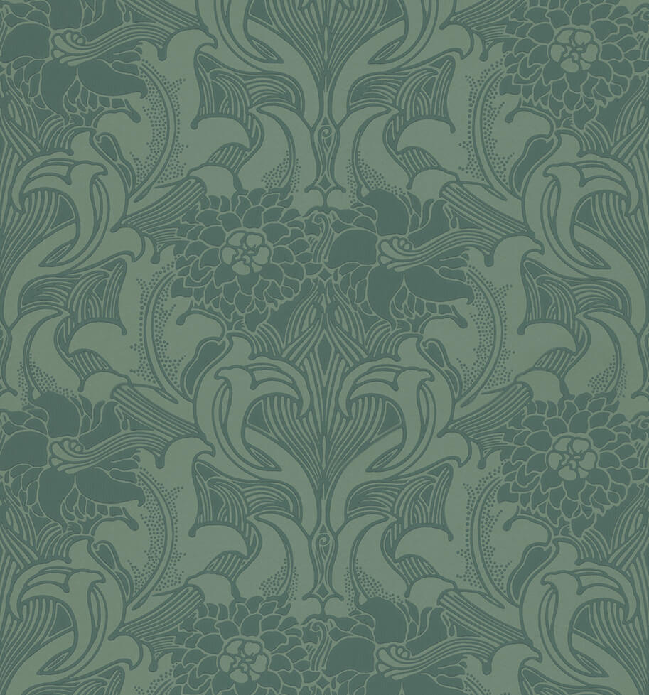 Little Greene Dahlia Scroll Behang 0263DATEAWI - LAB COLOUR THE WORLD