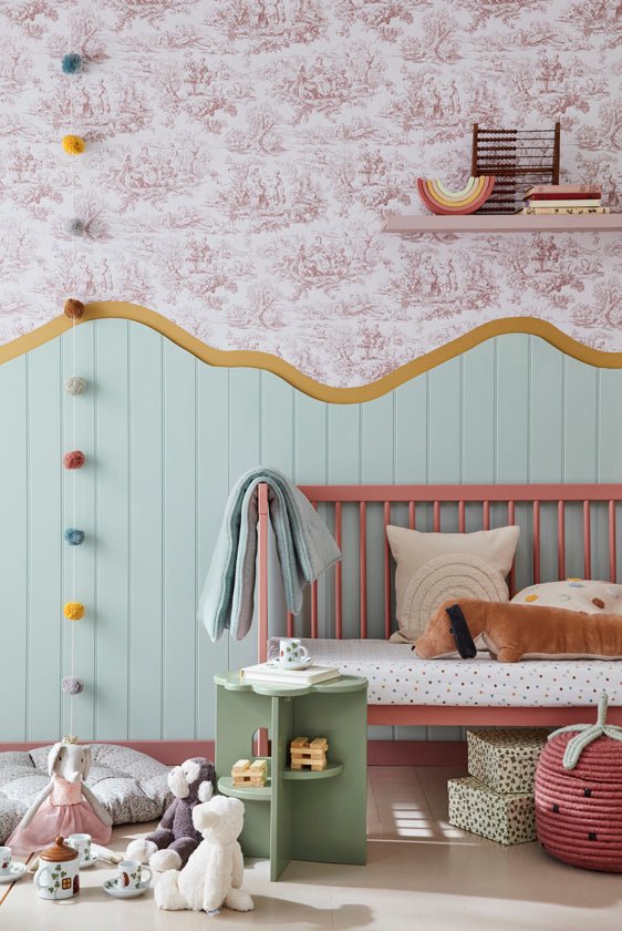 Little Greene Lovers' Toile Behang 0263LOBLUSH - LAB COLOUR THE WORLD