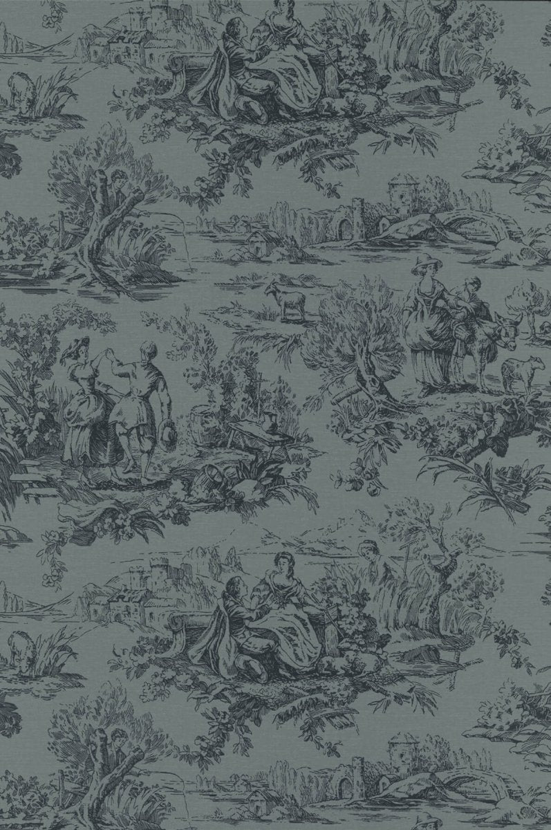 Little Greene Lovers' Toile Behang 0263LOHICKS - LAB COLOUR THE WORLD