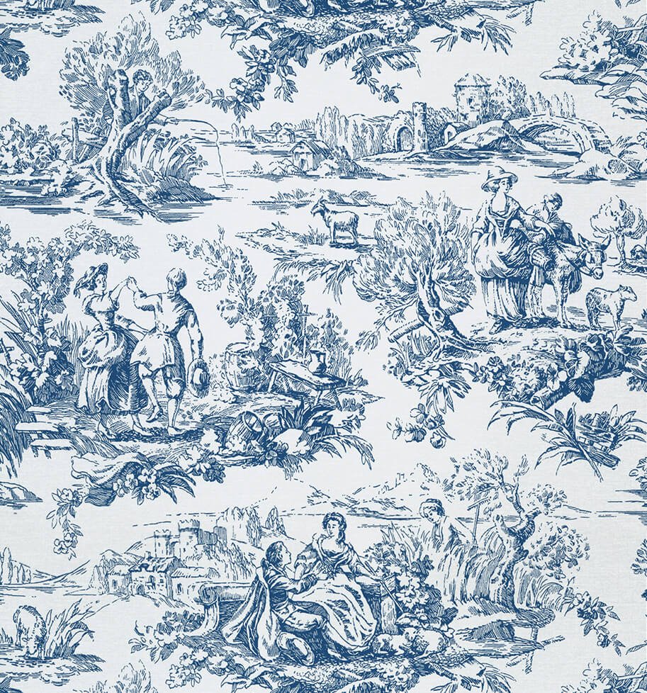 Little Greene Lovers' Toile Behang 0263LOMAZAR - LAB COLOUR THE WORLD