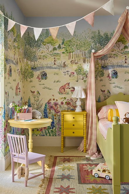 Little Greene Potter's Woodland Behang 0231POSPRIN - LAB COLOUR THE WORLD