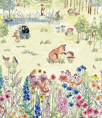 Little Greene Potter's Woodland Behang 0231POSPRIN - LAB COLOUR THE WORLD