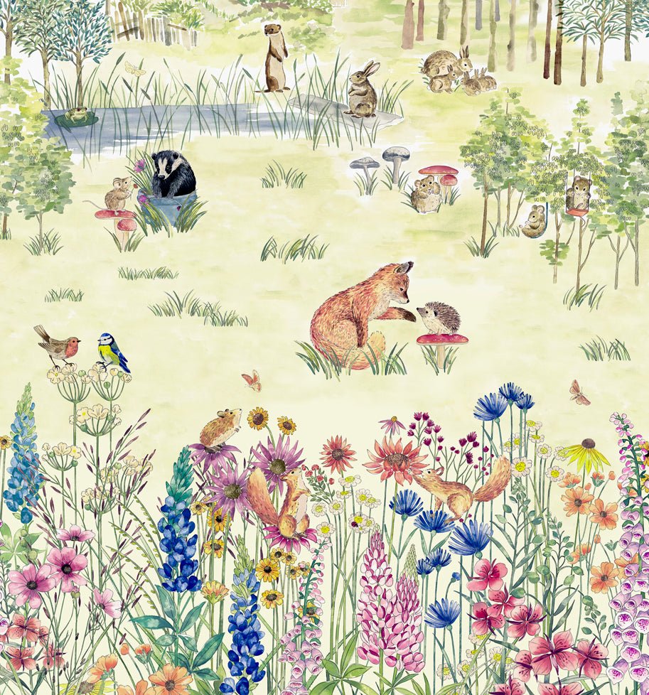 Little Greene Potter's Woodland Behang 0231POSPRIN - LAB COLOUR THE WORLD