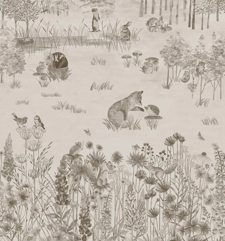 Little Greene Potter's Woodland Behang 0231POSTONE - LAB COLOUR THE WORLD