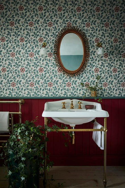 Little Greene Richmond Green Behang 0251RGDORCA - LAB COLOUR THE WORLD