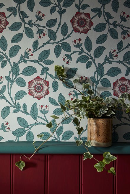 Little Greene Richmond Green Behang 0251RGDORCA - LAB COLOUR THE WORLD