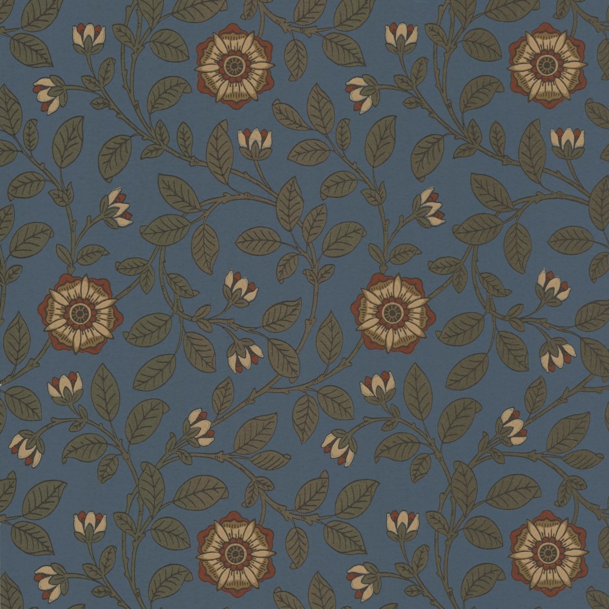 Little Greene Richmond Green Behang 0251RGREVIB - LAB COLOUR THE WORLD