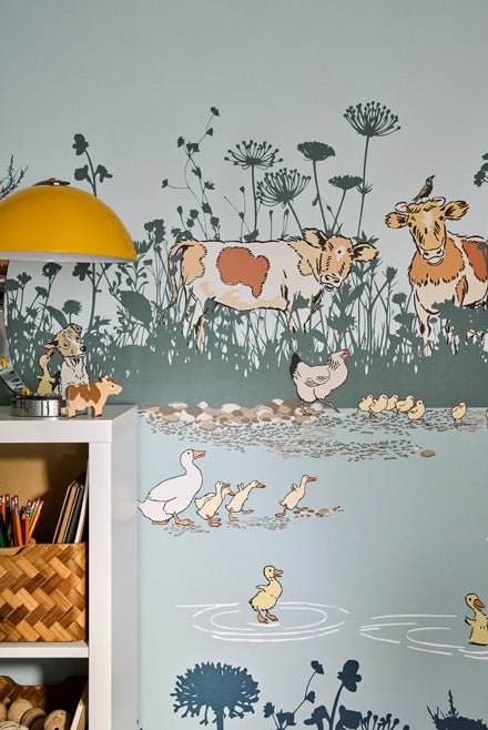 Little Greene Riverside Capers Behang 0231RIMOOZZ - LAB COLOUR THE WORLD