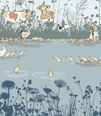 Little Greene Riverside Capers Behang 0231RIMOOZZ - LAB COLOUR THE WORLD