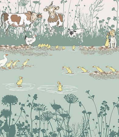 Little Greene Riverside Capers Behang 0231RIQUACK - LAB COLOUR THE WORLD
