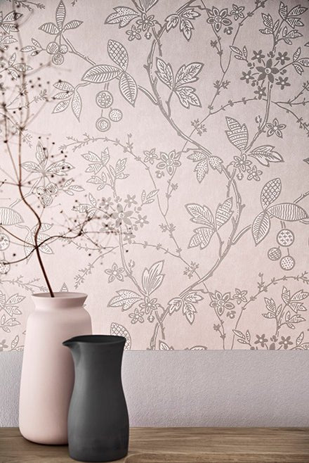 Little Greene Wrest Trail Behang 0291WRPINKZ - LAB COLOUR THE WORLD