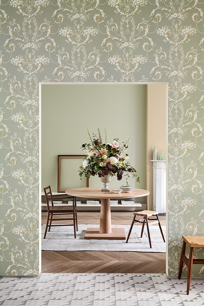 Little Greene Versailles Behang 0284VEMONUM - LAB COLOUR THE WORLD