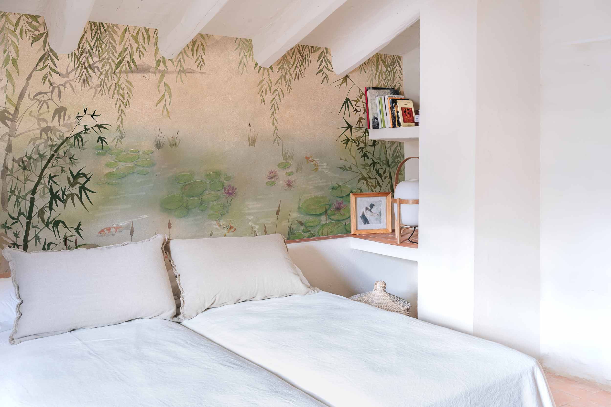 Coordonné Aracne Lotus behang A00313 sfeer afbeelding 2