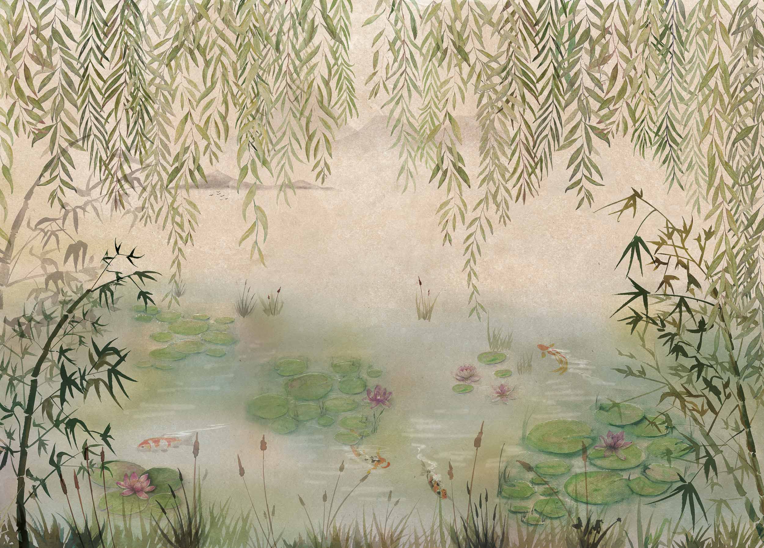 Coordonné Aracne Lotus behang A00313 behang afbeelding 1