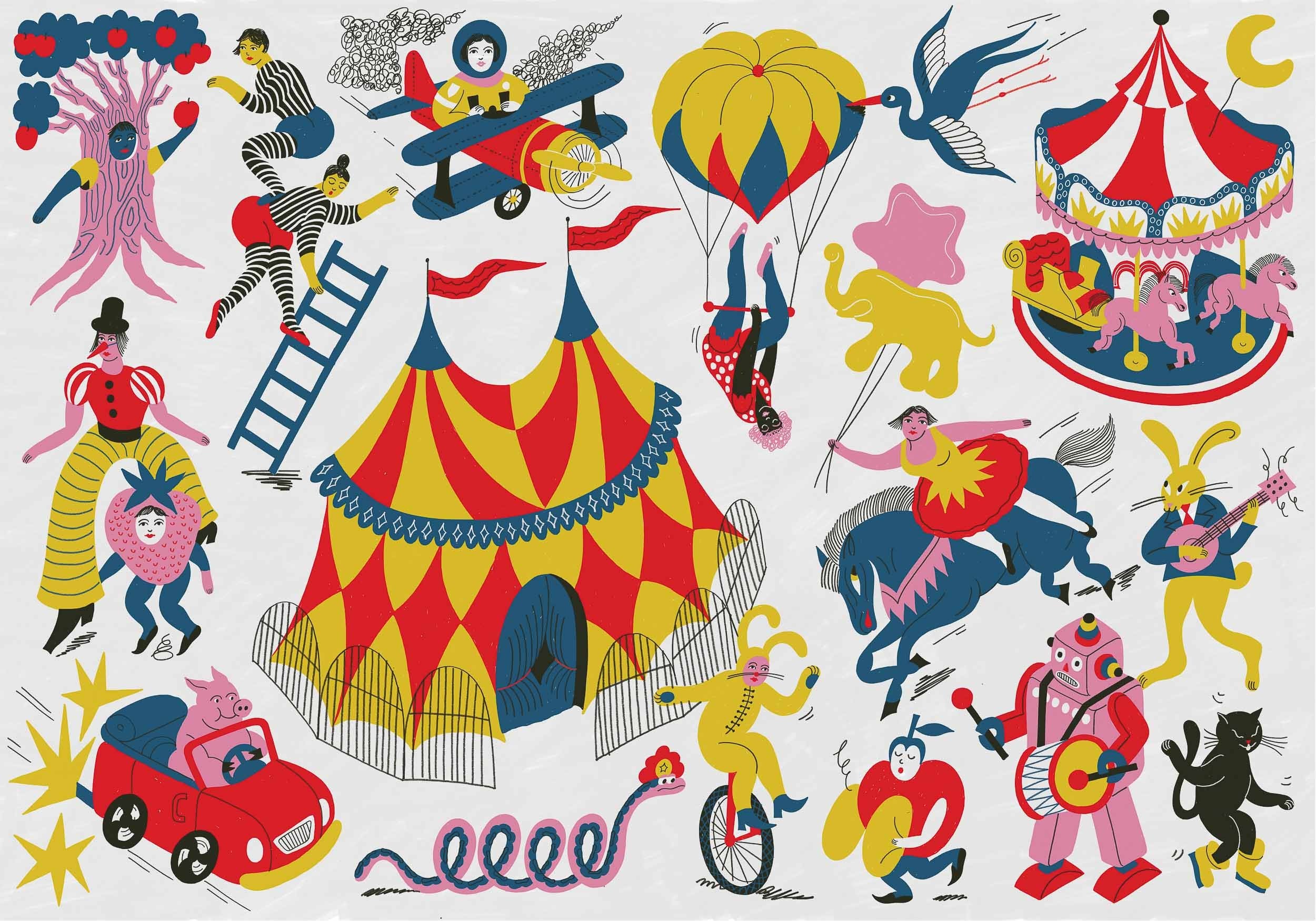 Coordonné Random Kids Magic Circus behang 9700110 behang afbeelding 1