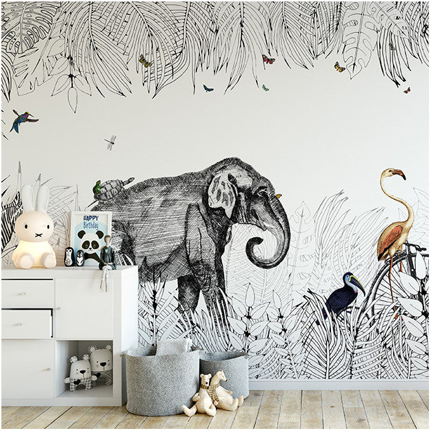 Les Dominotiers Metrozoo Behang DOM 147