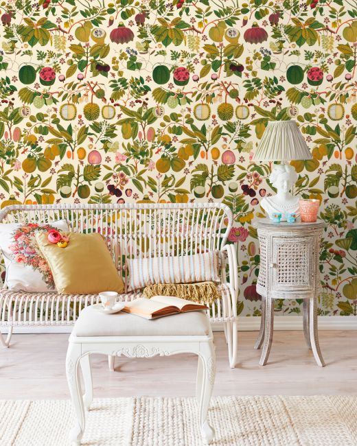 Mind The Gap Asian Fruits and Flowers Behang WP20315 - LAB COLOUR THE WORLD