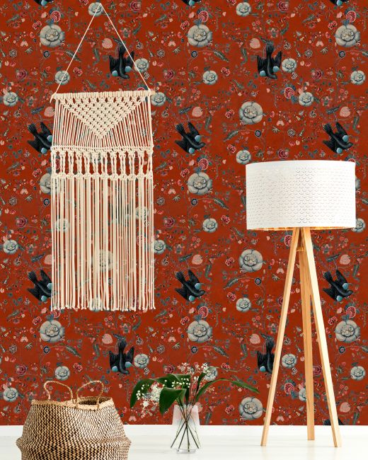 Mind The Gap Black Bird Behang WP20305 - LAB COLOUR THE WORLD
