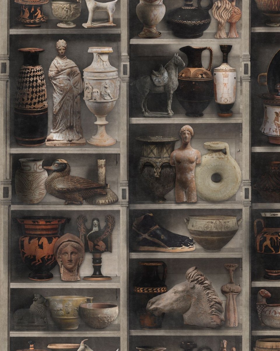 Mind The Gap Greek Pottery Behang WP20417 - LAB COLOUR THE WORLD