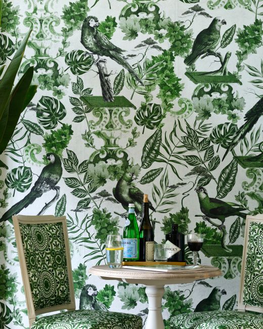 Mind The Gap La Voliere Green Behang WP20438 - LAB COLOUR THE WORLD