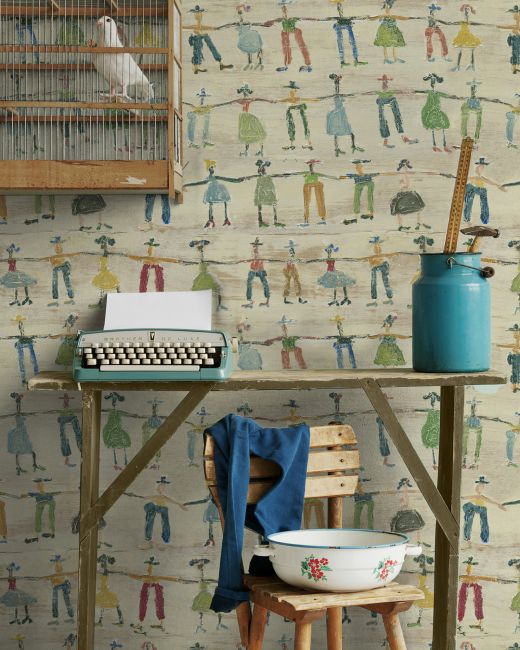 Mind The Gap Little People Behang WP20273 - LAB COLOUR THE WORLD