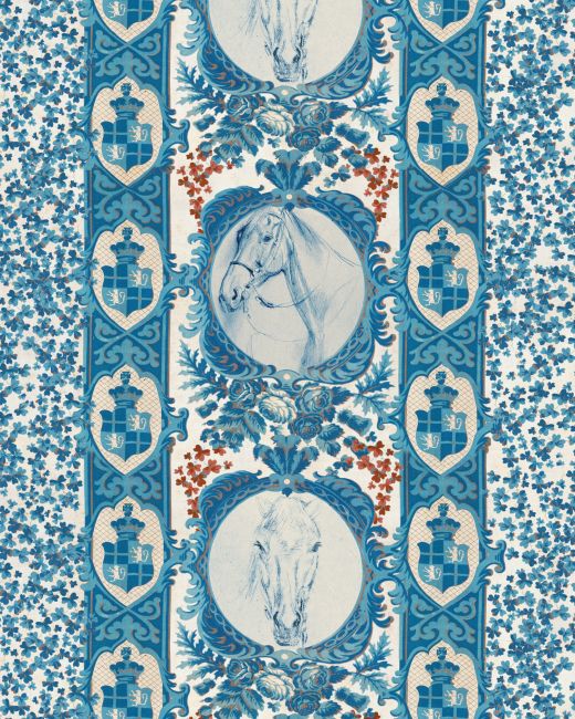 Mind The Gap The Competition Panel Blue Behang WP20634 - LAB COLOUR THE WORLD