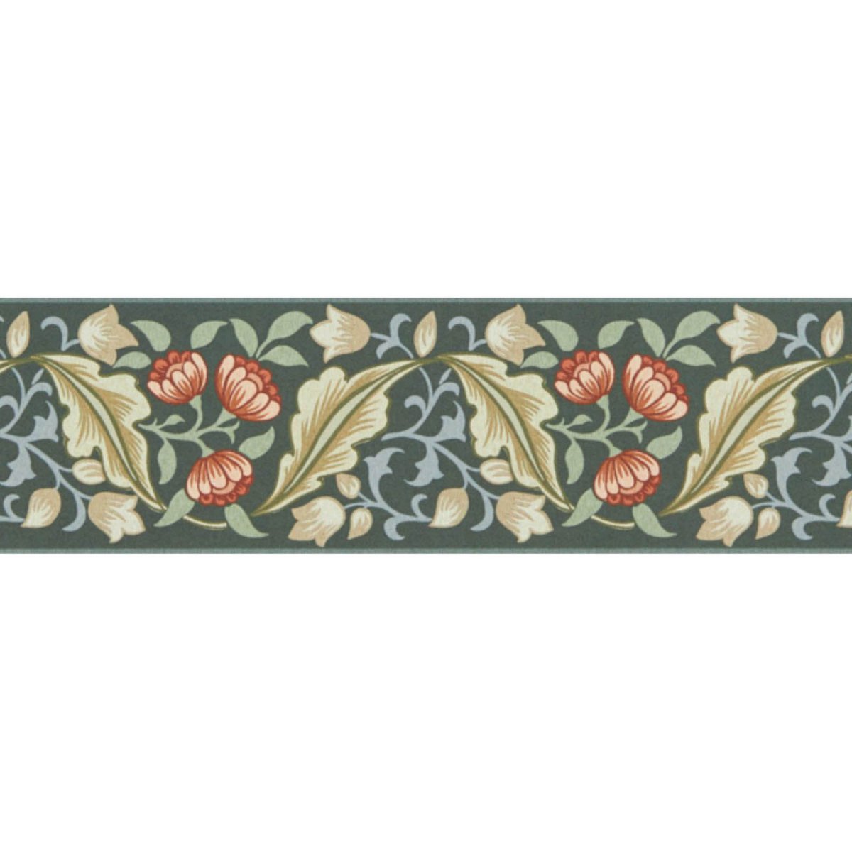 Morris & Co. Bluebell & Peony Border Behang 217609 - LAB COLOUR THE WORLD