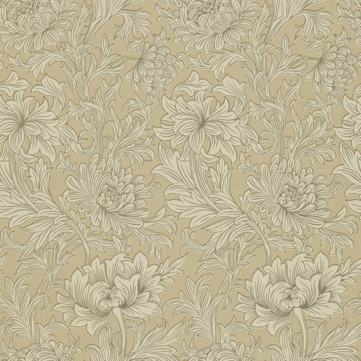 Morris & Co. Chrysanthemum Behang 210417 - LAB COLOUR THE WORLD