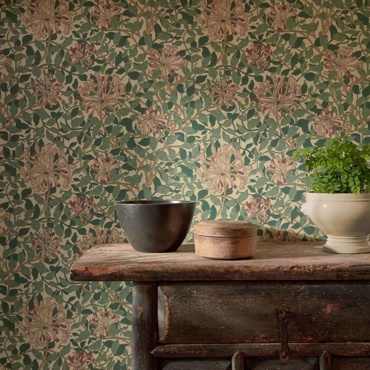 Morris & Co. Honeysuckle Behang DMC1HS102 - LAB COLOUR THE WORLD