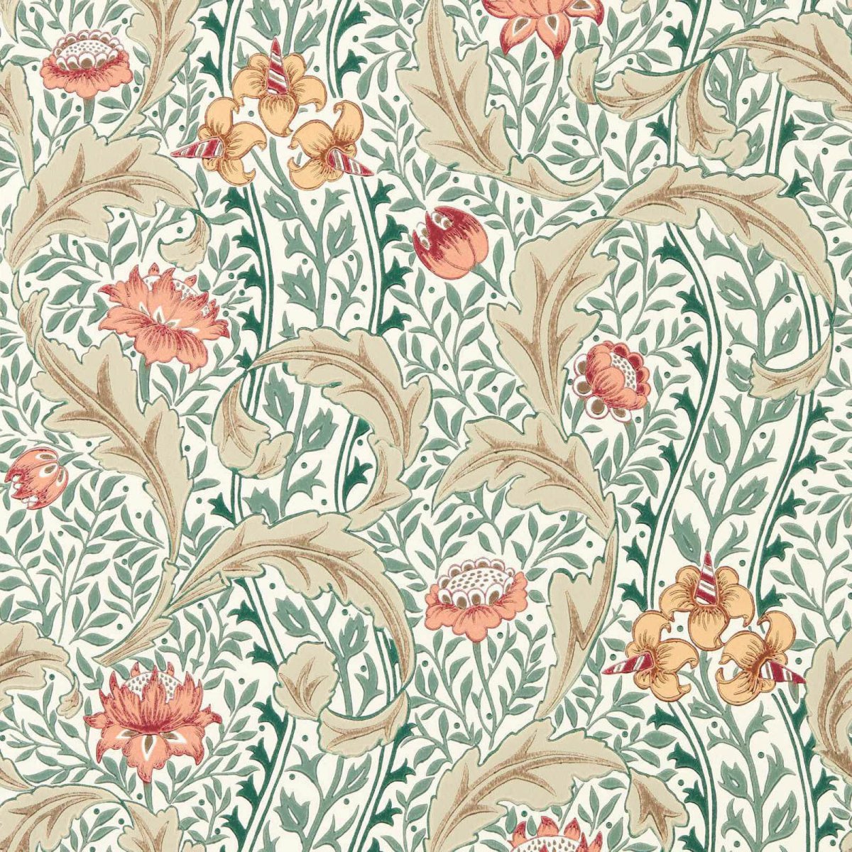 Morris & Co. Wild Tulip & Vine Behang 217578 - LAB COLOUR THE WORLD