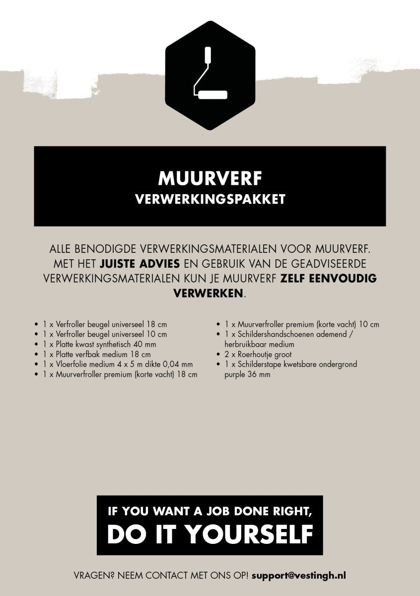 muurverf (interior) verwerkingspakket - LAB COLOUR THE WORLD